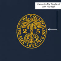 Load image into Gallery viewer, The Citadel, Customizable (Your Year) Ring Bezel Design, Comfort Colors ® Heavyweight Ring Spun T-Shirt- Navy
