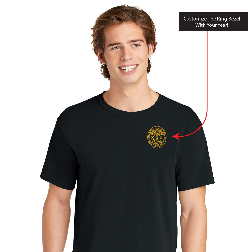 Ring Bezel Design, Comfort Colors ® Heavyweight Ring Spun T-Shirt- Black