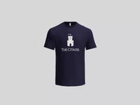 Load and play video in Gallery viewer, The Citadel, Barracks, Cotton T-Shirt - Navy
