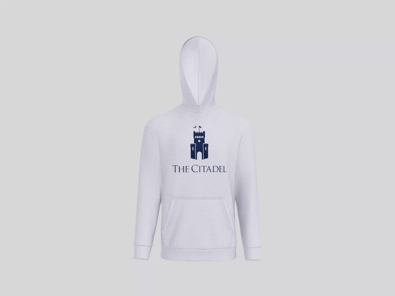 The Citadel, Barracks, Easy Fleece Pullover Hooded Sweatshirt - Ash