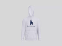 Load and play video in Gallery viewer, The Citadel, Barracks, Easy Fleece Pullover Hooded Sweatshirt - Ash
