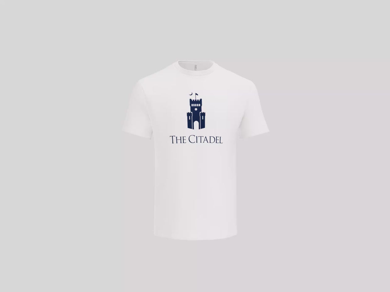 The Citadel, Barracks, Cotton T-Shirt - White