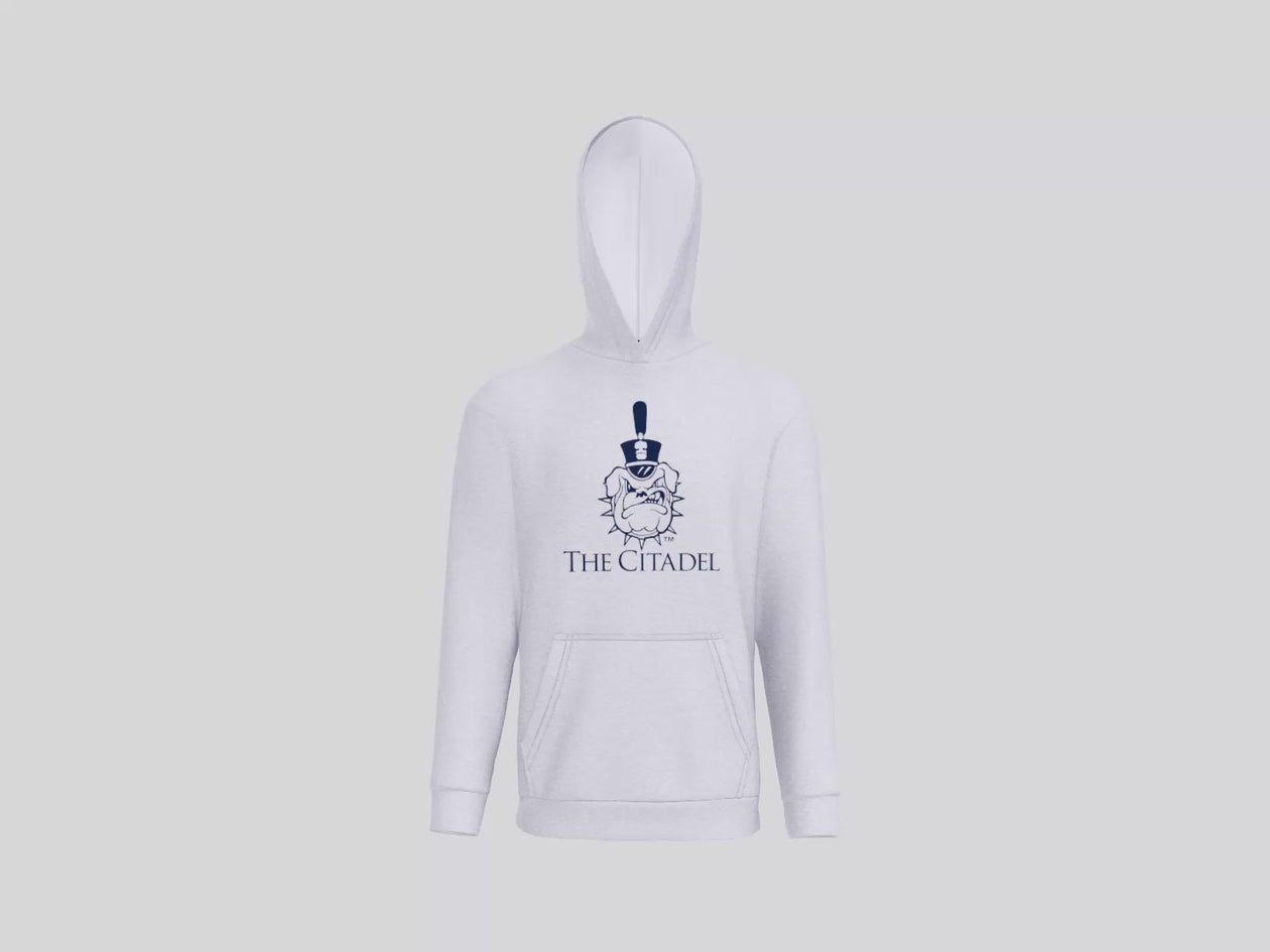 The Citadel, Spike, Easy Fleece Pullover Hooded Sweatshirt - Ash