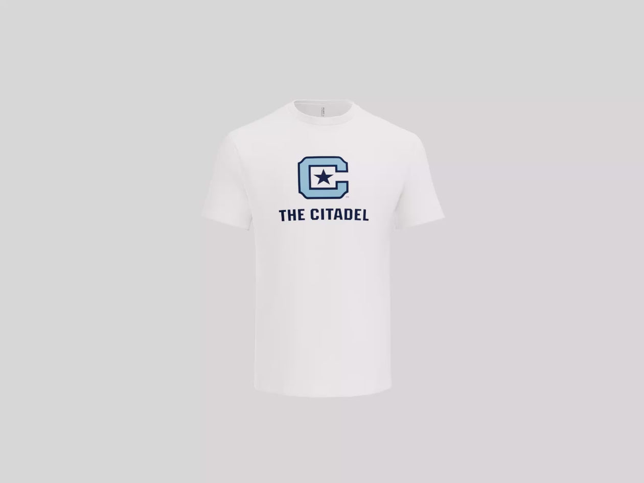 The Citadel, C Star, Cotton T-Shirt - White