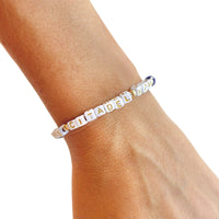 Load image into Gallery viewer, The Citadel, Customized, "MOM" Handmade Beaded, Demi Fine Bracelet
