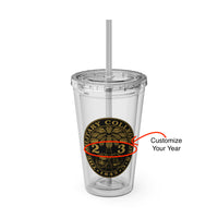 Load image into Gallery viewer, The Citadel, Ring Bezel, (Customized with your year), Sunsplash Tumbler with Straw, 16oz
