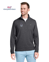 Load image into Gallery viewer, The Citadel, Spike, Vineyard Vines Men's Saltwater Quarter-Zip Pullover- Black

