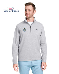 Load image into Gallery viewer, The Citadel, Spike, Vineyard Vines Men's Saltwater Quarter-Zip Pullover- Granite
