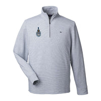 Load image into Gallery viewer, The Citadel, Spike, Vineyard Vines Men's Saltwater Quarter-Zip Pullover- Granite
