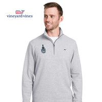 Load image into Gallery viewer, The Citadel, Spike, Vineyard Vines Men's Saltwater Quarter-Zip Pullover- Granite
