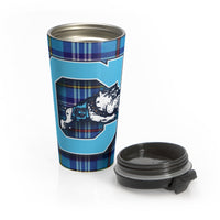 Load image into Gallery viewer, The Citadel, Jumping bulldog Stainless Steel Travel Mug
