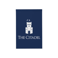 Load image into Gallery viewer, The Citadel, Navy Blue Double Sided Yard Flag
