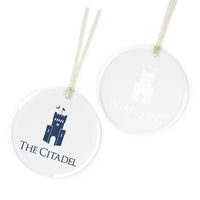 Load image into Gallery viewer, The Citadel, PT Barracks Glass Ornament
