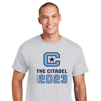 Load image into Gallery viewer, The Citadel Class Of 2023 DryBlend T-Shirt- Ash
