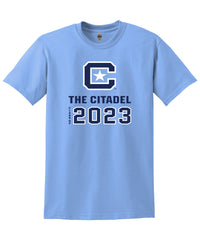 Load image into Gallery viewer, The Citadel Class Of 2023 DryBlend T-Shirt- Carolina Blue
