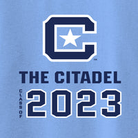 Load image into Gallery viewer, The Citadel Class Of 2023 DryBlend T-Shirt- Carolina Blue
