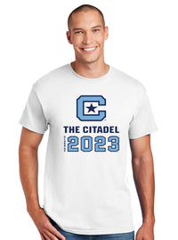 Load image into Gallery viewer, The Citadel Class Of 2023 DryBlend T-Shirt- White
