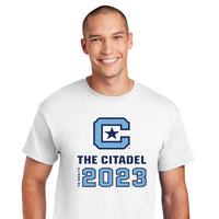 Load image into Gallery viewer, The Citadel Class Of 2023 DryBlend T-Shirt- White

