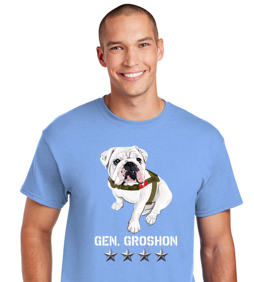 Gen. Groshon  DryBlend T-Shirt-Carolina Blue