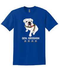 Load image into Gallery viewer, The Citadel Mascot Bulldog, General Groshon AKA G3 DryBlend T-Shirt
