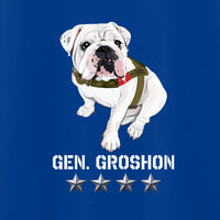 Load image into Gallery viewer, The Citadel Mascot Bulldog, General Groshon AKA G3 DryBlend T-Shirt
