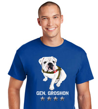 Load image into Gallery viewer, The Citadel Mascot Bulldog, General Groshon AKA G3 DryBlend T-Shirt

