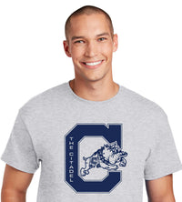 Load image into Gallery viewer, Jumping Bulldog DryBlend T-Shirt- Ash
