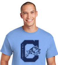 Load image into Gallery viewer, Jumping Bulldog DryBlend T-Shirt- Carolina Blue
