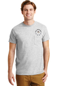 Load image into Gallery viewer, Gen. Groshon  DryBlend® Pocket T-Shirt-Ash Grey
