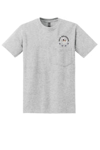Load image into Gallery viewer, Gen. Groshon  DryBlend® Pocket T-Shirt-Ash Grey
