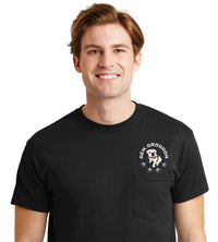 Load image into Gallery viewer, Gen. Groshon  DryBlend® Pocket T-Shirt-Black
