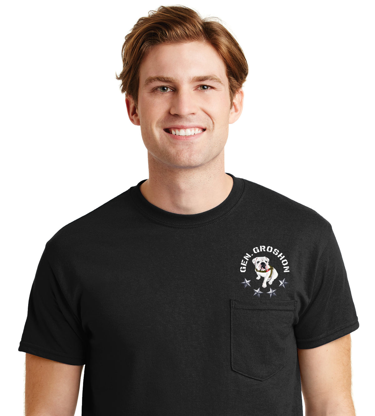 Gen. Groshon  DryBlend® Pocket T-Shirt-Black