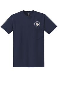 Load image into Gallery viewer, Gen. Groshon  DryBlend® Pocket T-Shirt-Navy
