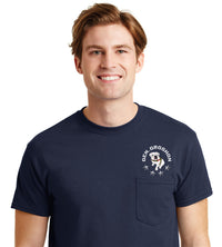 Load image into Gallery viewer, Gen. Groshon  DryBlend® Pocket T-Shirt-Navy
