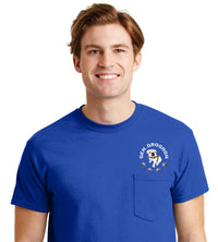Load image into Gallery viewer, Gen. Groshon  DryBlend® Pocket T-Shirt-Royal

