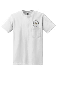 Load image into Gallery viewer, Gen. Groshon  DryBlend® Pocket T-Shirt-White
