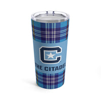 Load image into Gallery viewer, The Citadel,  Block C Athletic Logo with Tartan Tumbler 20oz

