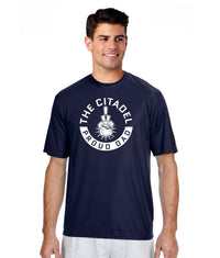 Load image into Gallery viewer, The Citadel Spike Proud Dad Performance Tee-Navy
