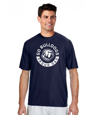 Load image into Gallery viewer, Go Bulldog Proud Dad Performance Tee-Navy
