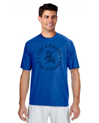 Load image into Gallery viewer, The Citadel Marching Bulldog and Stars Performance Tee-Royal
