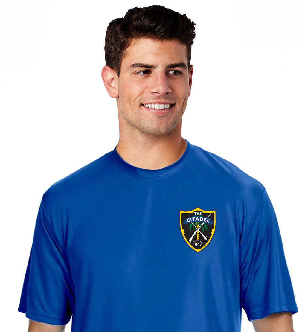 The Citadel Shield Performance Tee-Royal