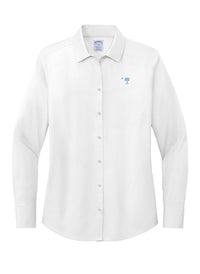 Load image into Gallery viewer, Big Red Palmetto Brooks Brothers® Women’s Wrinkle-Free Stretch Pinpoint Shirt- White
