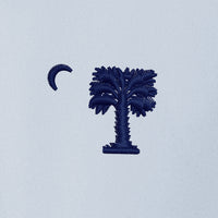 Load image into Gallery viewer, Big Red Palmetto Brooks Brothers® Women’s Open-Neck Satin Blouse- Heritage Blue
