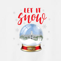Load image into Gallery viewer, Padgett Thomas Barracks Snow Globe Unisex Drop Shoulder Sweatshirt-WhiteThe Citadel, Padgett Thomas Barracks Snow Globe Design, Unisex Drop Shoulder Sweatshirt-White
