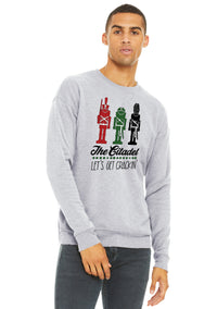 Load image into Gallery viewer, The Citadel, Cadet Soldiers, Let&#39;s Get Crackin&#39; Design, Unisex Drop Shoulder Holiday Sweatshirt

