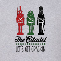 Load image into Gallery viewer, The Citadel, Cadet Soldiers, Let&#39;s Get Crackin&#39; Design, Unisex Drop Shoulder Holiday Sweatshirt
