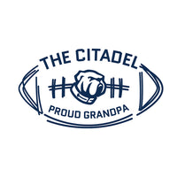 Load image into Gallery viewer, The Citadel Bulldog Proud Grandpa Unisex Sponge Fleece Drop Shoulder Sweatshirt-White
