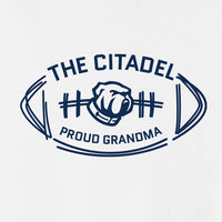 Load image into Gallery viewer, The Citadel Bulldog Proud Grandma Unisex Sponge Fleece Drop Shoulder Sweatshirt-White
