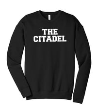Load image into Gallery viewer, The Citadel Unisex Sponge Fleece Drop Shoulder Sweatshirt-Black
