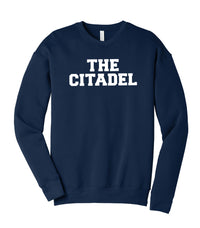 Load image into Gallery viewer, The Citadel Unisex Sponge Fleece Drop Shoulder Sweatshirt-Navy
